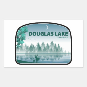 Douglas Lake Tennessee Herten Rechthoekige Sticker
