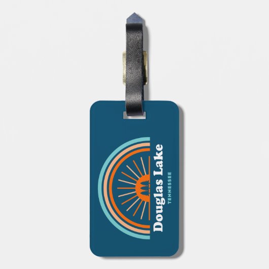 Douglas Lake Tennessee Rainbow Bagagelabel (Achterkant verticaal)