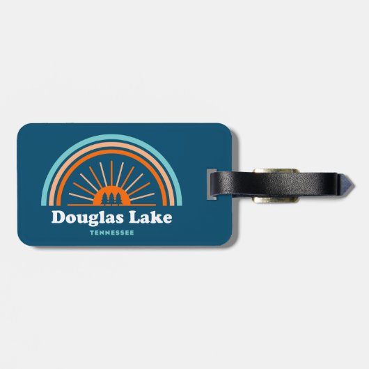 Douglas Lake Tennessee Rainbow Bagagelabel (Achterkant horizontaal)
