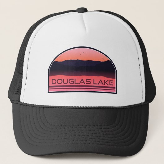 Douglas Lake Tennessee Red Sunrise Trucker Pet (Voorkant)