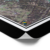 Douglas Lake Tennessee Satellite Poster Map (Hoek)