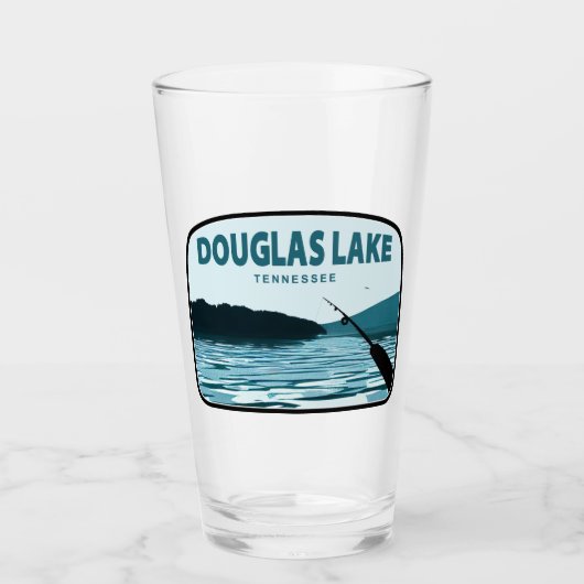 Douglas Lake Tennessee Vissen Rod Glas (Voorkant)