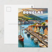 Douglas, levendige hoofdstad van het eiland Man Briefkaart (Voorkant / Achterkant)
