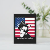 Douglas MacArthur and the American Flag Briefkaart (Staand voorkant)
