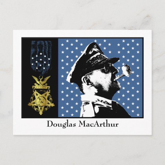 Douglas MacArthur - Medal of Honor Winner Briefkaart (Voorkant)