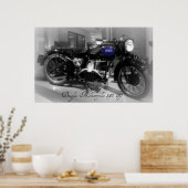Douglas Motorcycle Poster (Keuken)