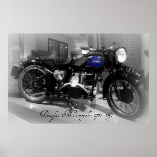 Douglas Motorcycle Poster (Voorkant)