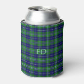 Douglas Officiële Tartan met monogram / initialen Blikjeskoeler (Blikje Voorkant)