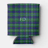 Douglas Officiële Tartan met monogram / initialen Blikjeskoeler (Voorkant)