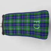Douglas Officiële Tartan met monogram / initialen Golfheadcover (Voorkant)