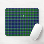 Douglas Officiële Tartan met monogram / initialen Muismat (Met muis)