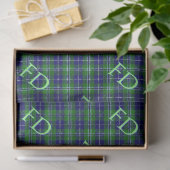 Douglas Officiële Tartan met monogram / initialen Tissuepapier (Geschenk)