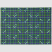 Douglas Officiële Tartan met monogram / initialen Tissuepapier (Voorkant)