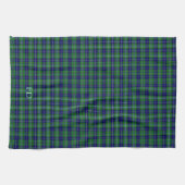Douglas Officiële Tartan met monogram / naam Theedoek (Horizontaal)