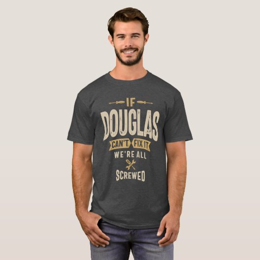 Douglas Persoonlijke naam T-shirt (Voorkant volledig)
