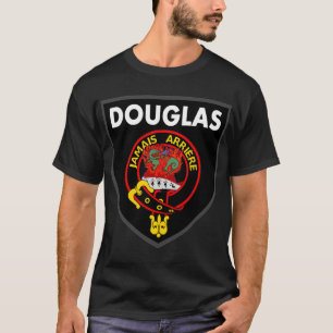 Douglas Salamander crest on black t shirt