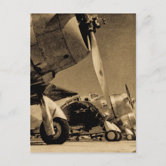 Douglas SBD Dauntless Bomber Planes uit de Tweede  Briefkaart (Voorkant)