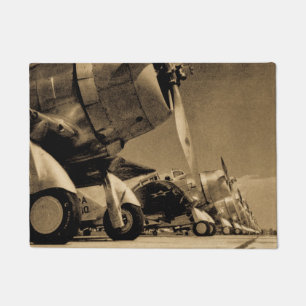 Douglas SBD Dauntless Bomber Planes uit de Tweede  Deurmat