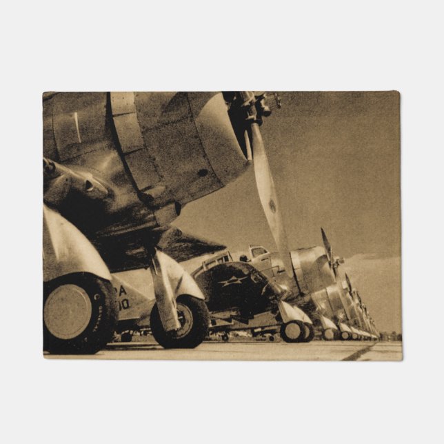 Douglas SBD Dauntless Bomber Planes uit de Tweede  Deurmat (Voorkant)