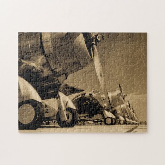 Douglas SBD Dauntless Bomber Planes uit de Tweede Legpuzzel (Horizontaal)