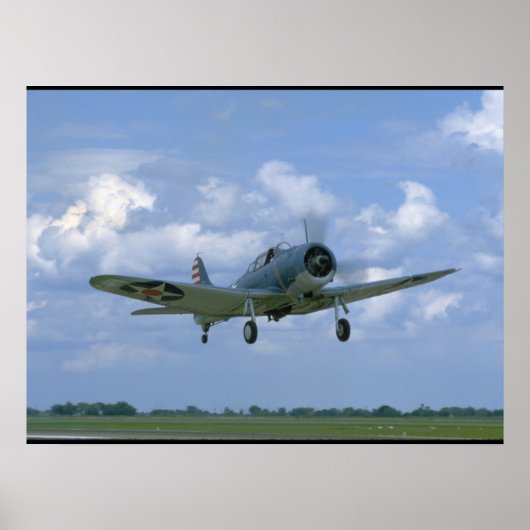 Douglas SBD Dauntless, Flying, Front_WWII Planes Poster (Voorkant)