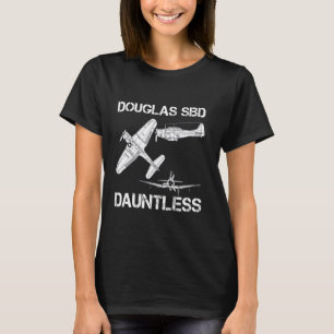 Douglas SBD Dauntless Naval Bomber Vliegtuig WW2 A T-shirt