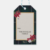 Douglas Schotse Clan Tartan & Crest Cadeaulabel (Achterkant)