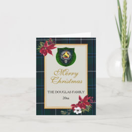Douglas Schotse Clan Tartan & Crest Kaart