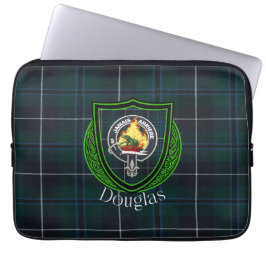 Douglas Schotse Clan Tartan & Wapen Laptop Sleeve