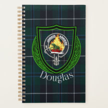 Douglas Schotse Clan Tartan & Wapen