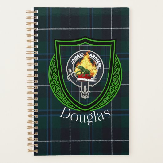 Douglas Schotse Clan Tartan & Wapen Planner (Voorkant)