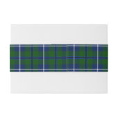 Douglas Schotse Tartan Belly Band Uitnodigingen Wikkel (Achterkant Voorbeeld)