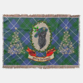 Douglas Scottie Dog kersttrow Blanket Deken (Voorkant)