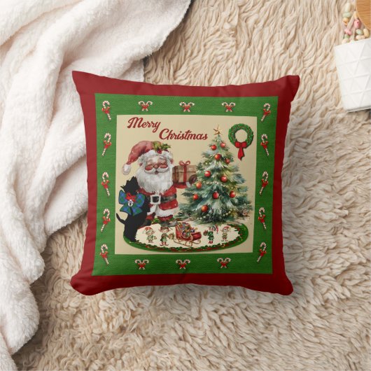 Douglas Scottie en Kerstman Kussen (Deken)