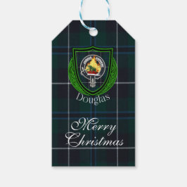 Douglas Scottish Clan Tartan & Crest Cadeaulabel