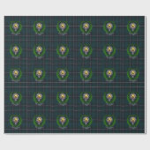Douglas Scottish Clan Tartan & Crest Cadeaupapier (Vlak)
