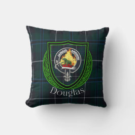 Douglas Scottish Clan Tartan & Crest Kussen