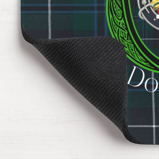 Douglas Scottish Clan Tartan & Crest Muismat (Hoek)