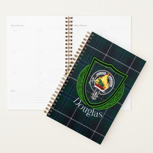 Douglas Scottish Clan Tartan & Crest Planner (Display)