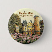 Douglas Scottish Clan's Douglas Castle Button (Voorkant)