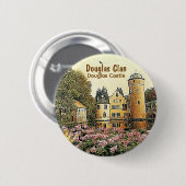 Douglas Scottish Clan's Douglas Castle Button (Voorkant /achterkant)