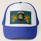 Douglas Scottish Tartan & Badge Trucker Hat Trucker Pet (Voorkant)