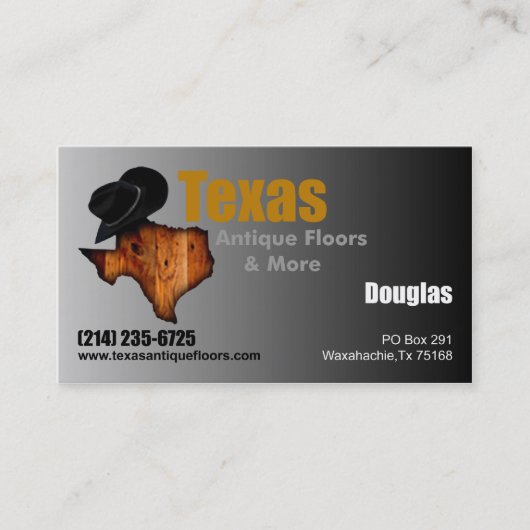 Douglas TAF-kaarten Visitekaartje (Voorkant)