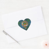 Douglas Tartan & Badge Hart Sticker (Envelop)