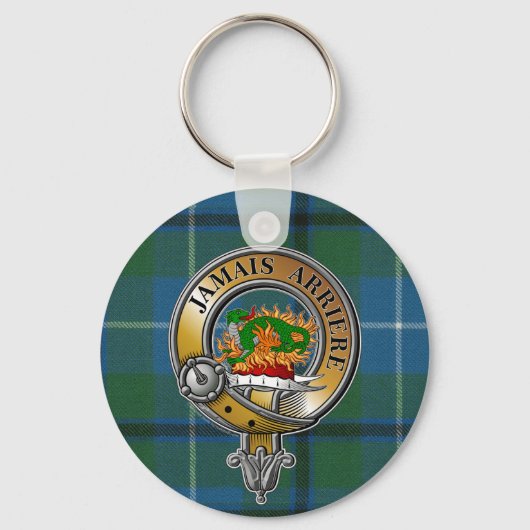 Douglas Tartan & Badge Sleutelhanger (Voorkant)