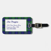 Douglas Tartan Bagagelabel (Voorkant horizontaal)