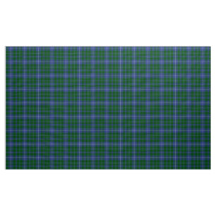 Douglas Tartan Blauw Groen en Zwart geruite stof