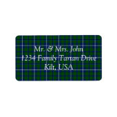 Douglas Tartan Label (Voorkant)