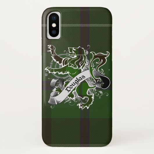 Douglas Tartan Lion Case-Mate iPhone Case (Achterkant)