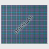 Douglas Tartan met Achternaam Cadeaupapier (Vlak)